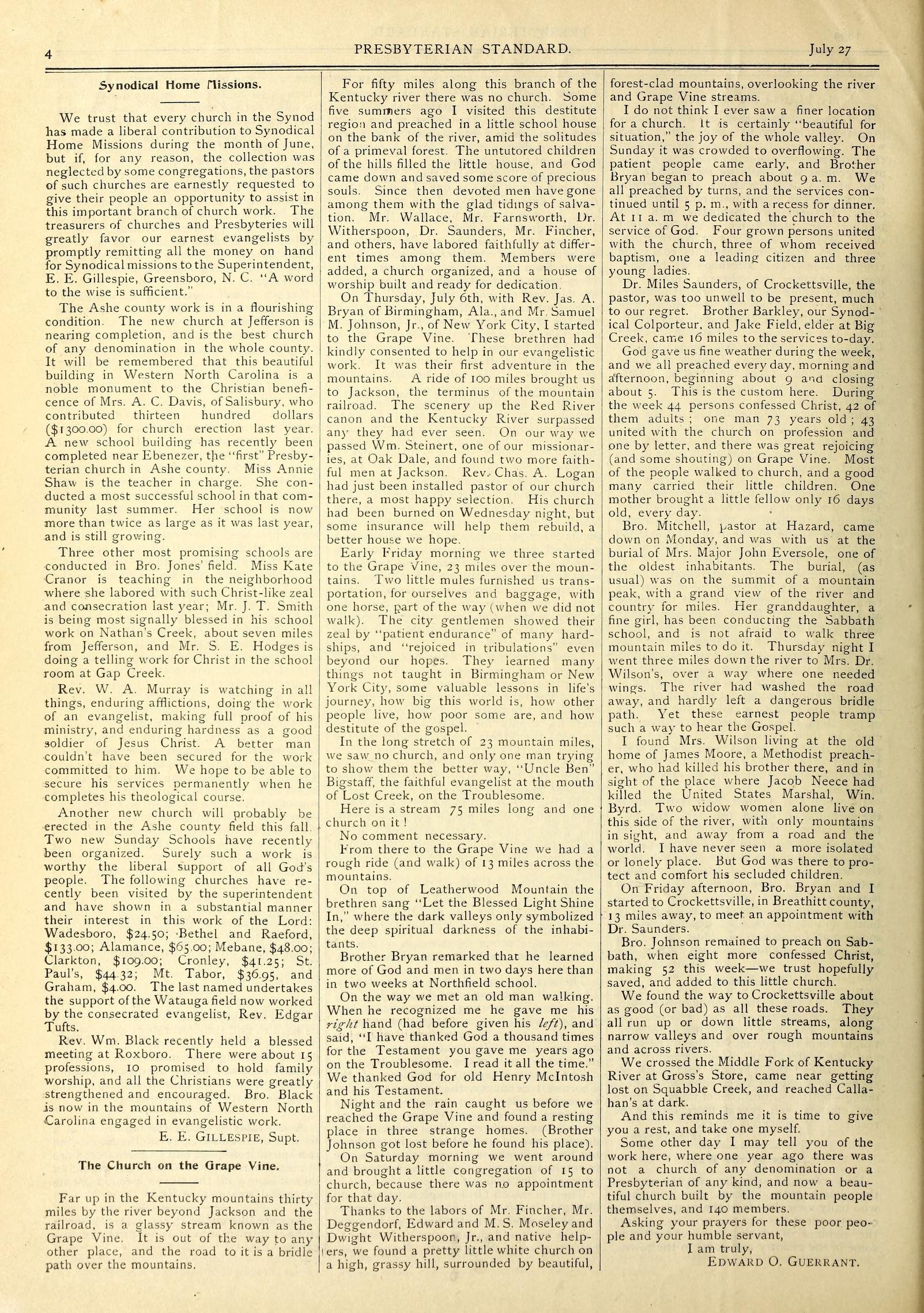 Church on the Grape Vine